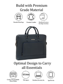 Sleek Leather Laptop Bag