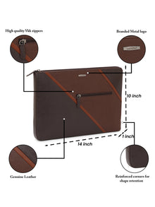 Variegated Leather Laptop Sleeve