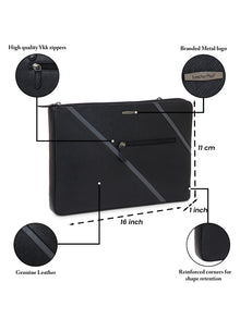 Variegated Leather Laptop Sleeve