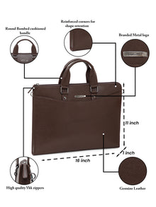 Slim Leather Laptop Sleeve