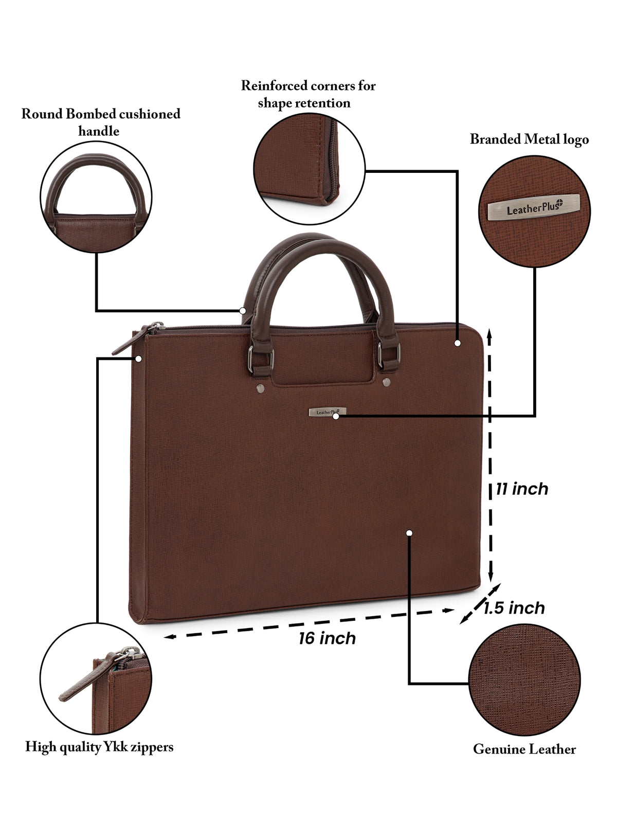 Saffiano Leather Laptop Sleeve
