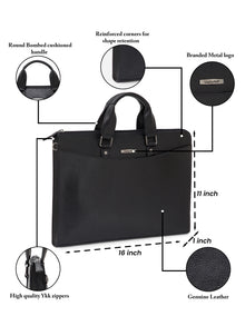 Slim Leather Laptop Sleeve