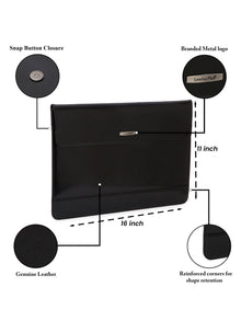 Slim Leather Laptop Sleeve