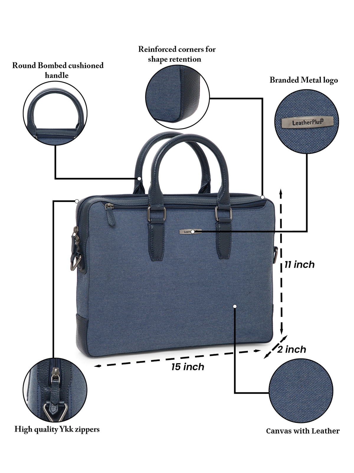 Classic Leather Laptop Bag