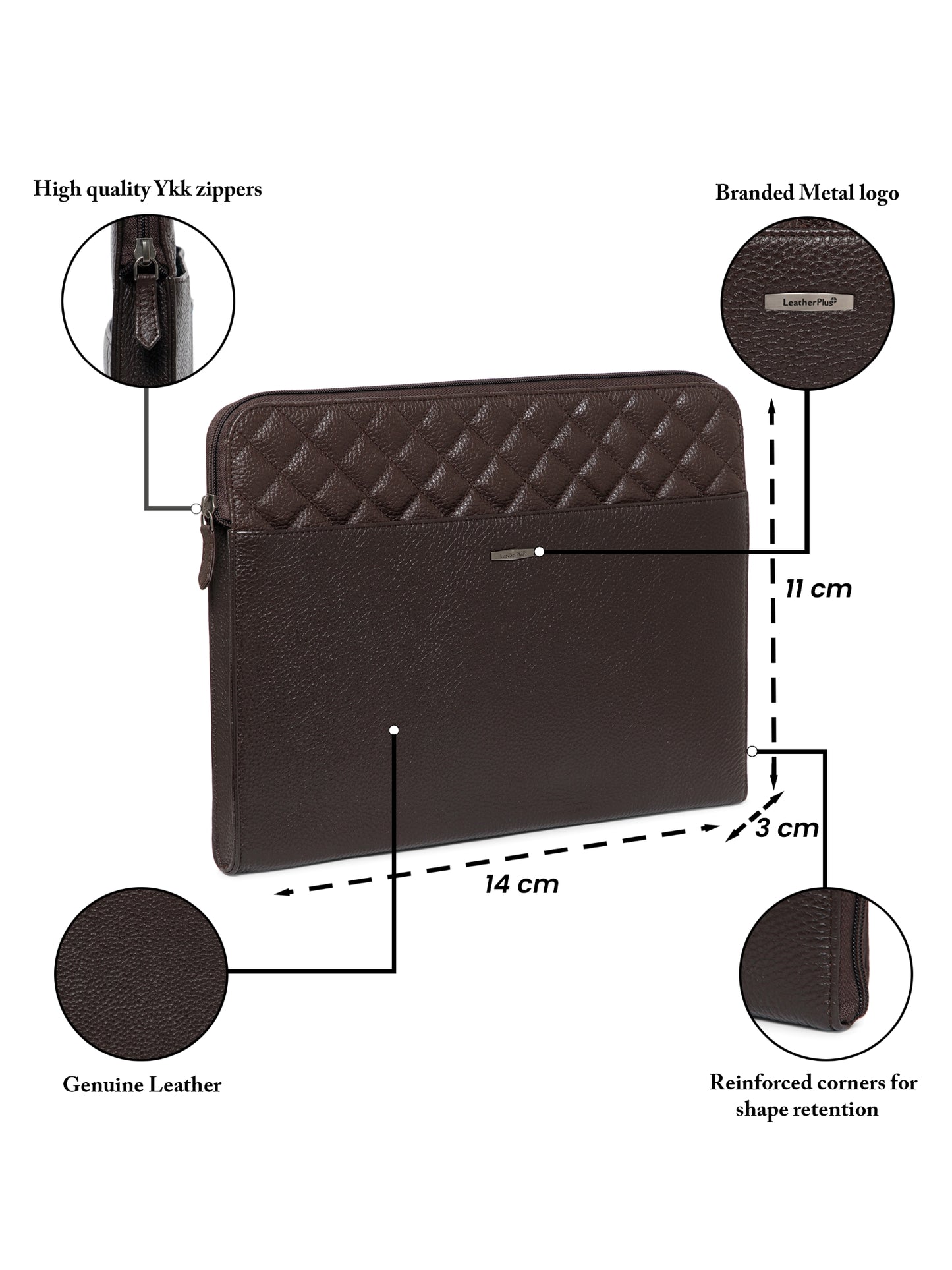 Quilted Leather Laptop Sleeve SV16-7002