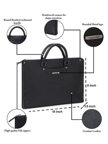 Saffiano Leather Laptop Sleeve