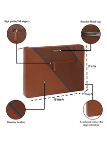 Variegated Leather Laptop Sleeve
