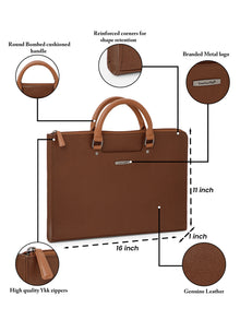 Saffiano Leather Laptop Sleeve
