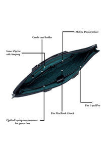 Slim Leather Laptop Sleeve