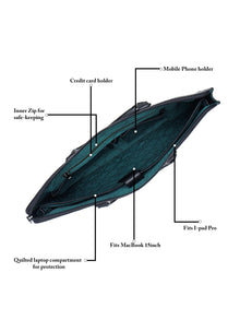 Saffiano Leather Laptop Sleeve