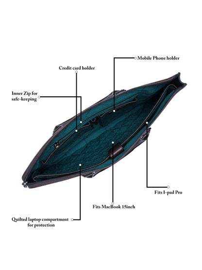 Saffiano Leather Laptop Sleeve SV16-8002