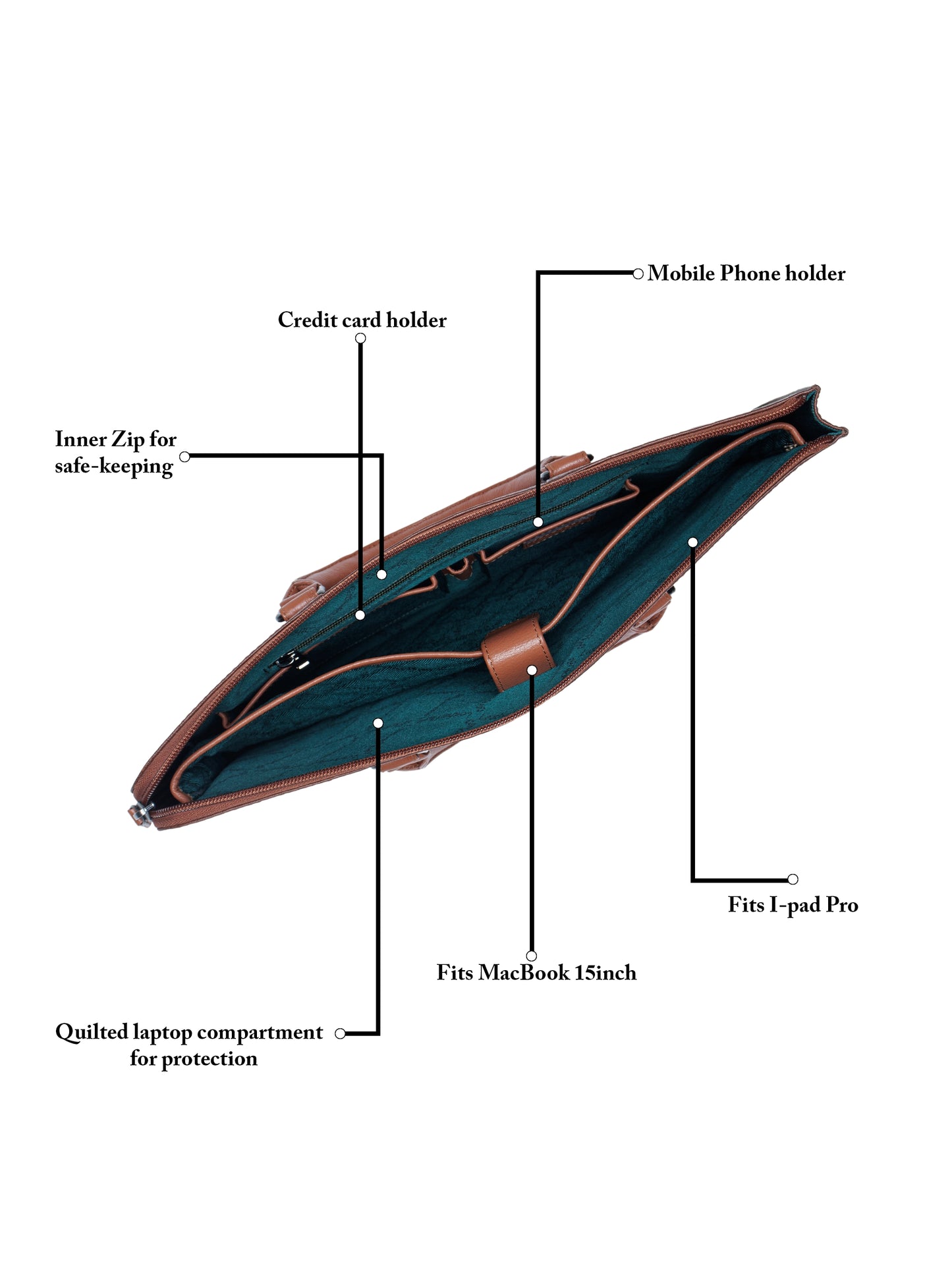 Saffiano Leather Laptop Sleeve SV16-8002