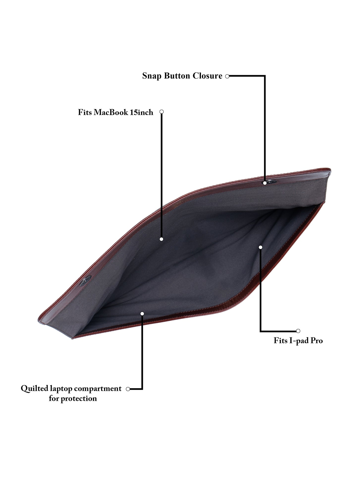 The Slender Leather Laptop Sleeve SV16-7005