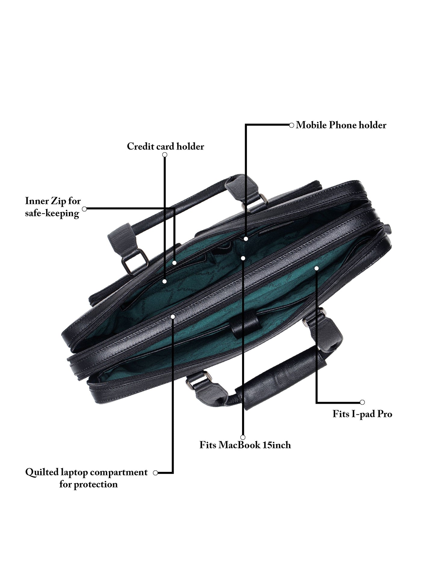 Saffiano Leather Laptop Bag  LT16-4001