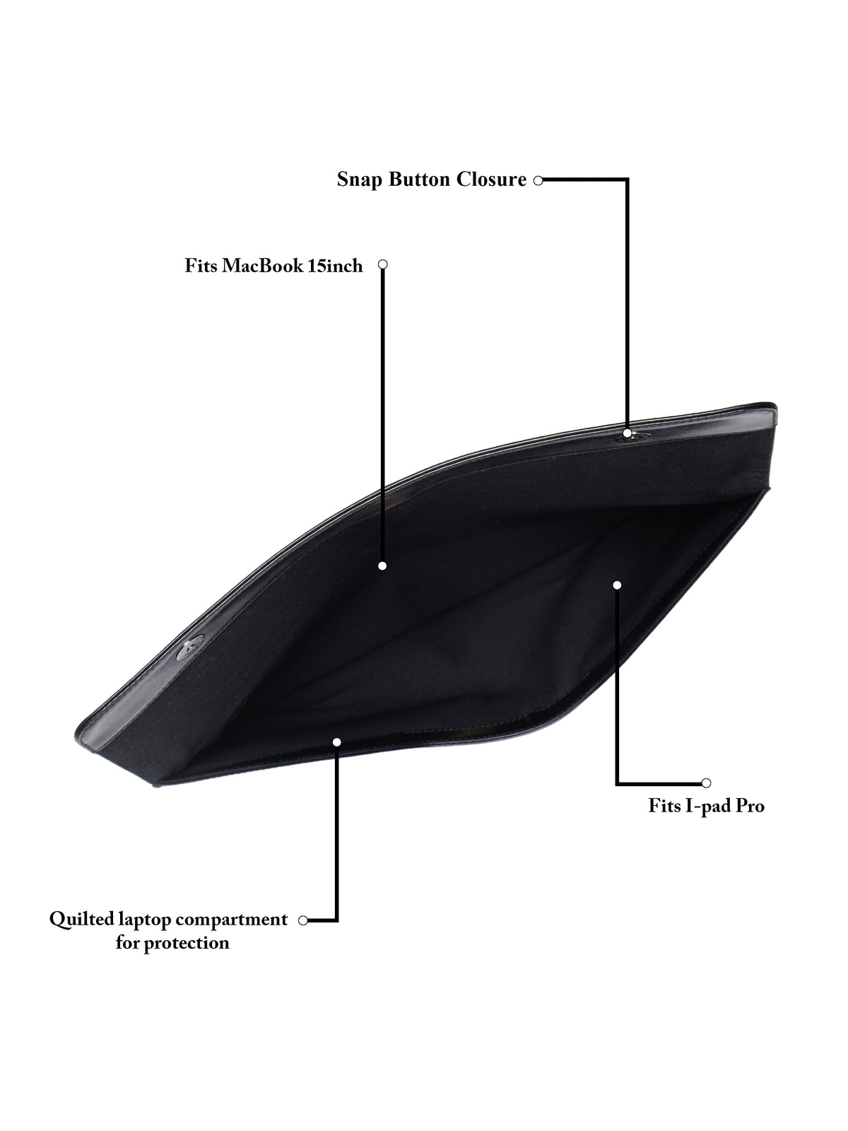 Slim Leather Laptop Sleeve