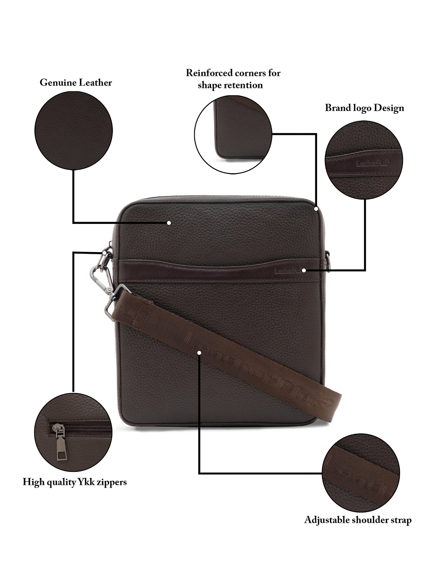 Urban Crossbody Men Sling Bag SGM-501 Brown