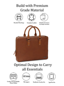 Saffiano Leather Laptop Bag