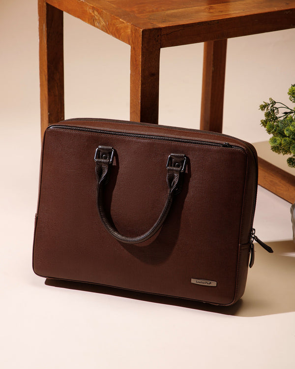 Saffiano Leather Laptop Bag