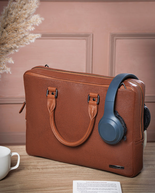 Saffiano Leather Laptop Bag