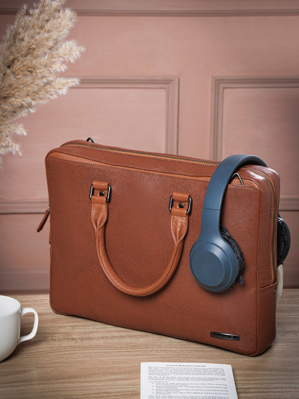 Saffiano Leather Laptop Bag