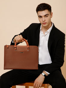 Saffiano Leather Laptop Sleeve