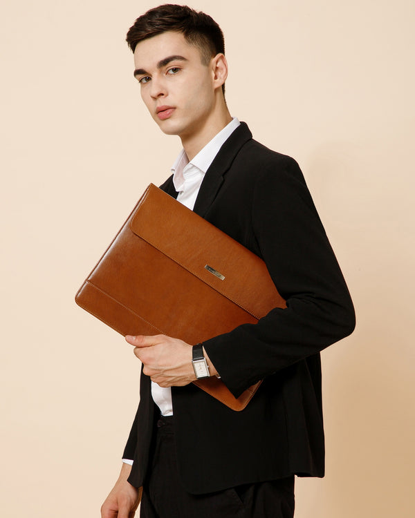 Slim Leather Laptop Sleeve