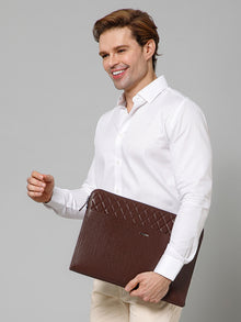 Quilted Leather Laptop Sleeve