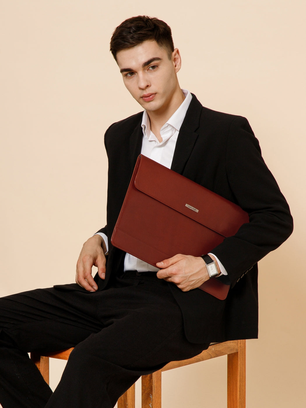 Slim Leather Laptop Sleeve