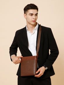 Saffiano Leather Sling Bag