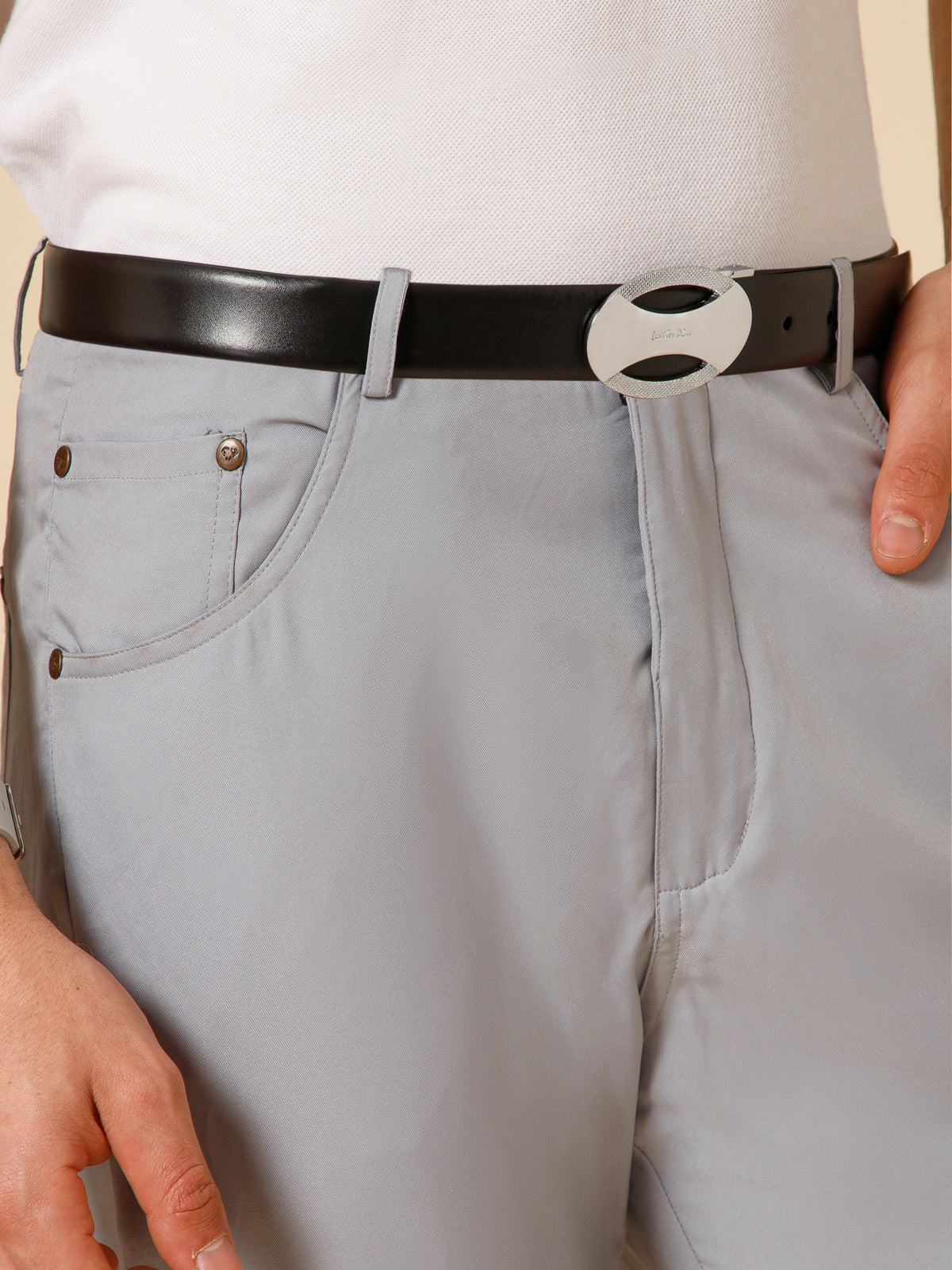 Sleek Reversible Leather Belt
