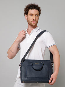 Sleek Leather Laptop Bag