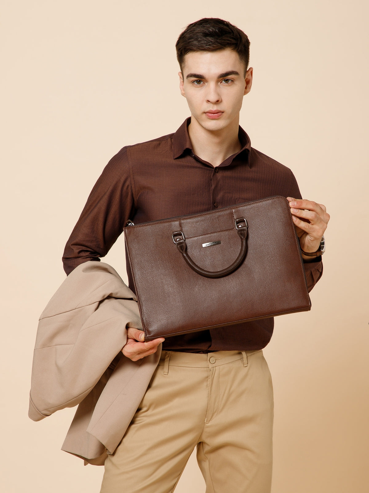Saffiano Leather Laptop Sleeve