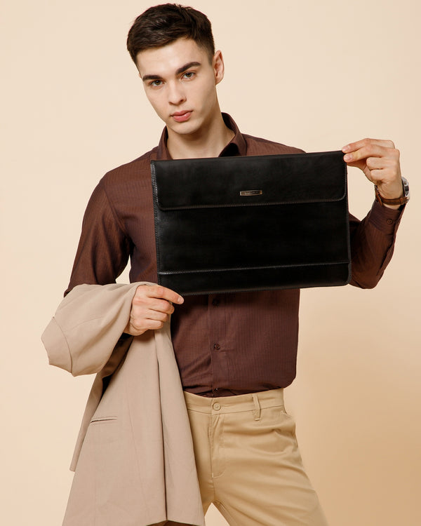 Slim Leather Laptop Sleeve