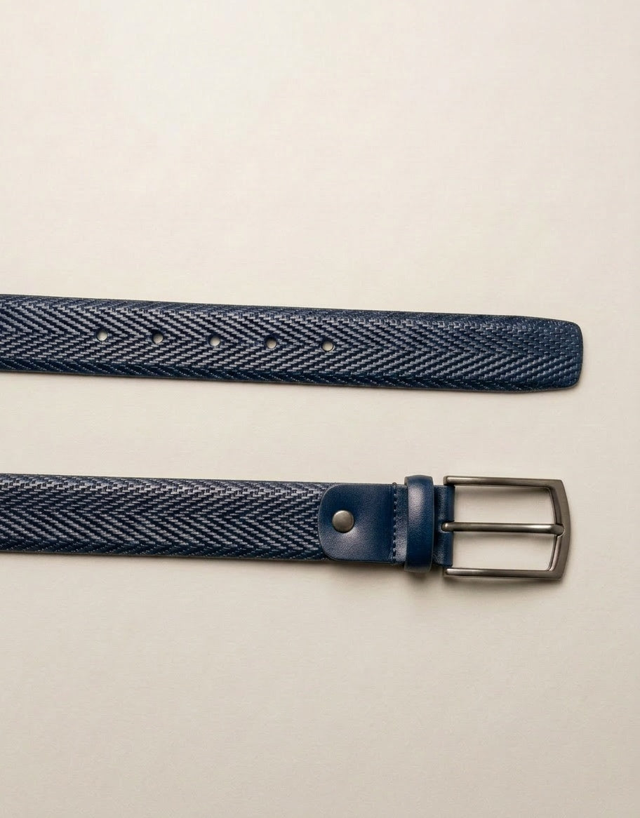 Diamond Crosshatch Embossed Belt