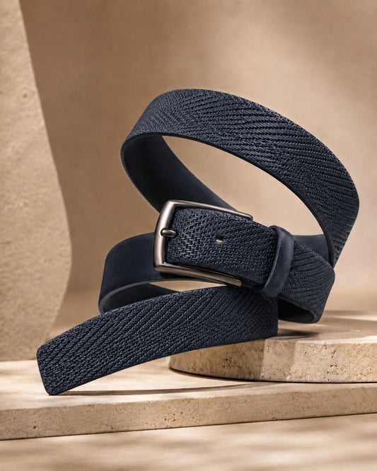 Diamond Crosshatch Embossed Belt