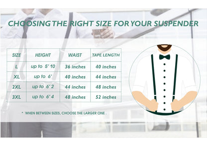 Beige Striped with Highlights Suspender MB-192