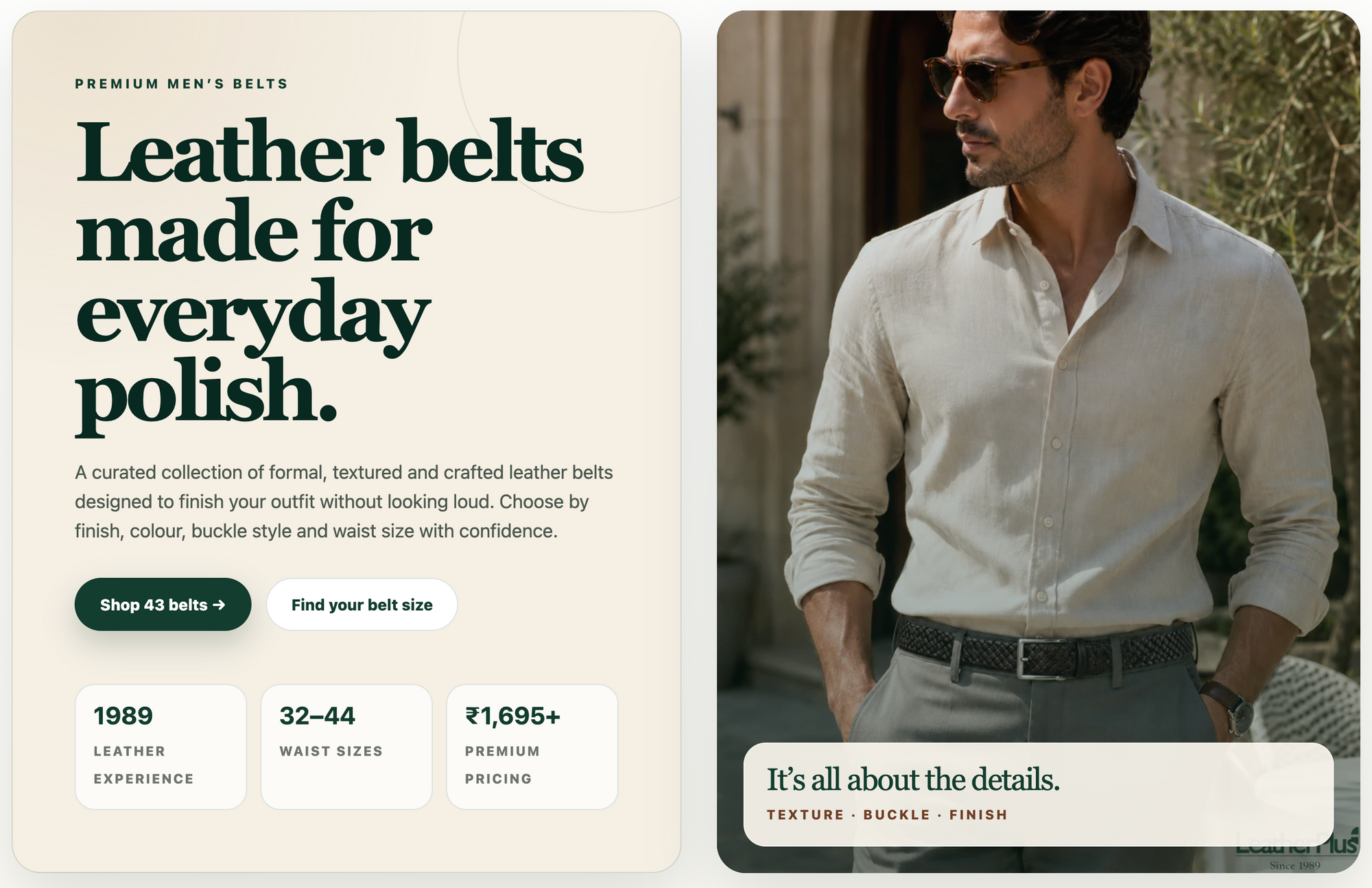 Premium Men Leather Belts