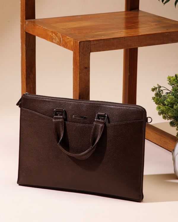 Slim Leather Laptop Sleeve