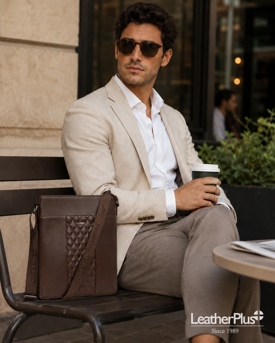 Men Leather Sling Bags