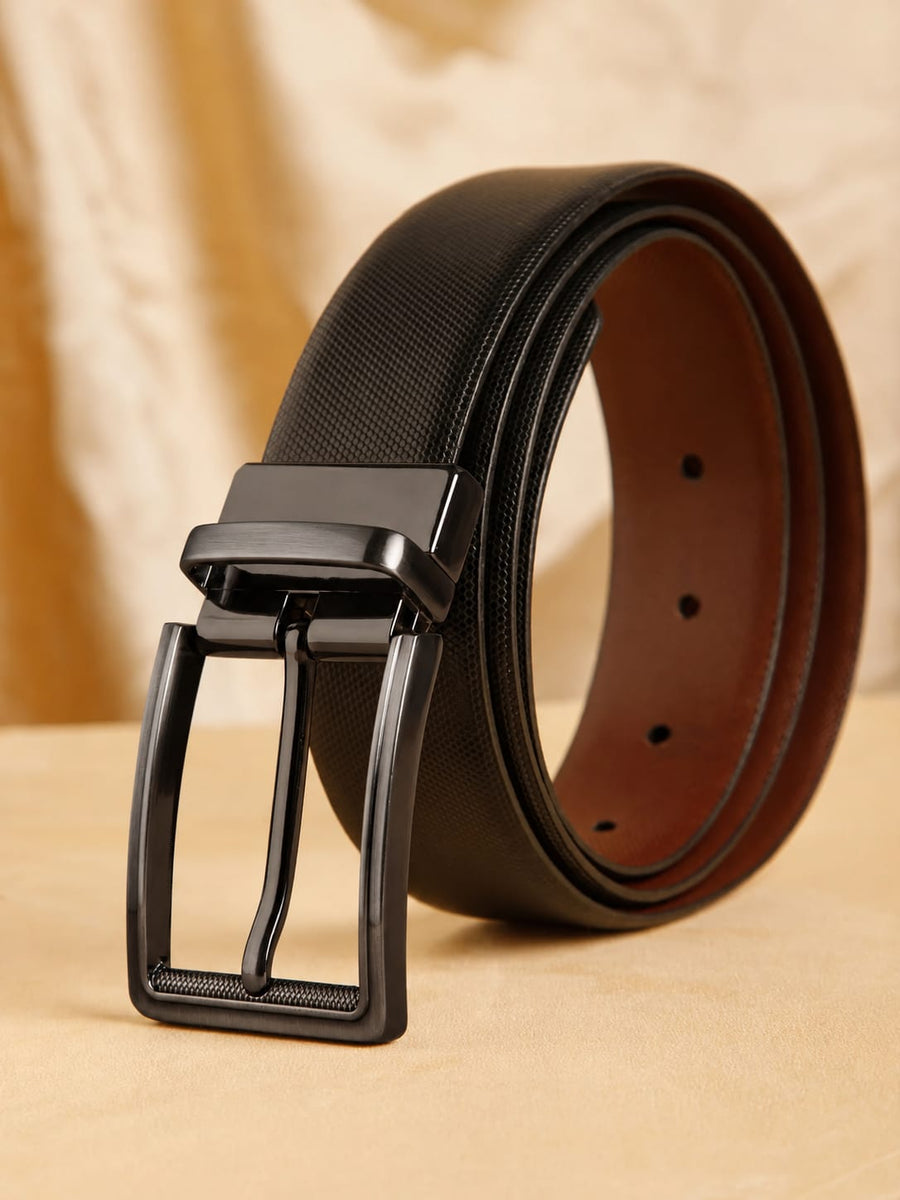 Plus Size Cross Reversible Leather Belt