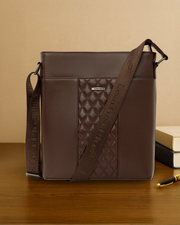 Quilted Leather Sling Bag
