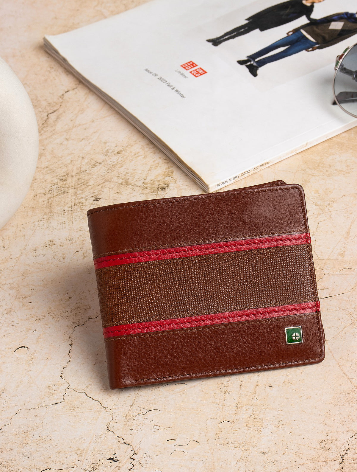 Canvas Leather Wallet