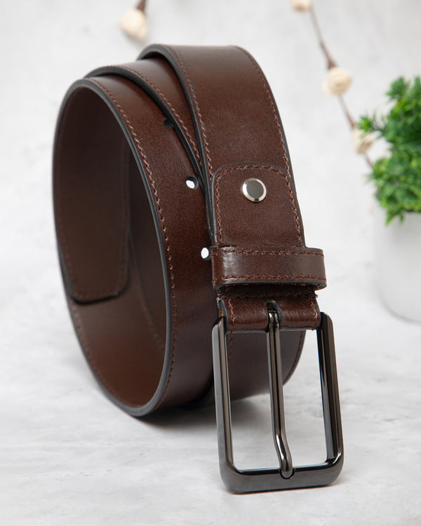 Pebble Grain Casual Leather Belt
